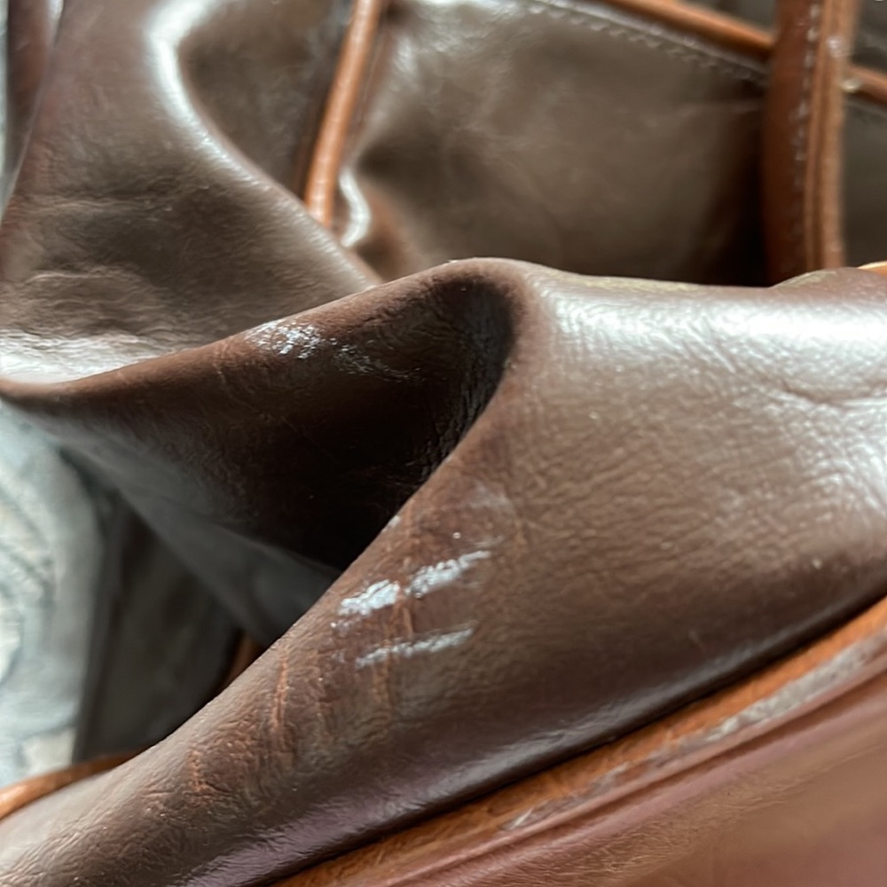 Della Prima Brown Satchel Handbag - Picture 7 of 7